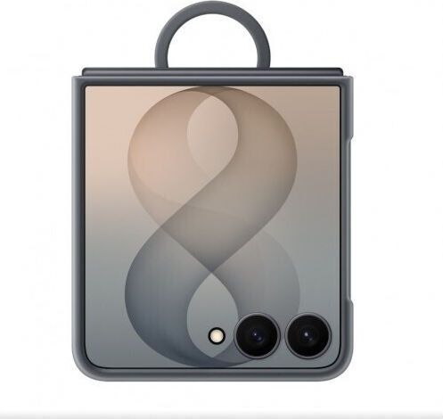 Samsung Magnetic with Ring Back Cover Σιλικόνης Μαύρο (Galaxy Z Flip8)