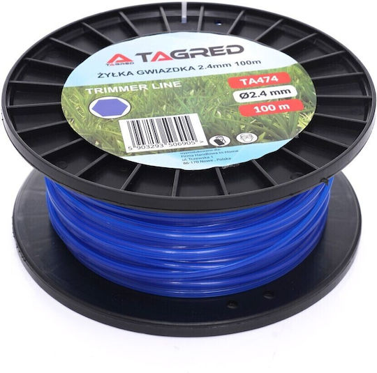 Fir De Tăiere Motocoasă Tagred Professional 2.4 Mm 100 M Ta474