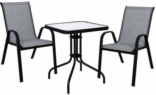 Dining Set 2 Pieces Black Dining Set 2 Pieces Black