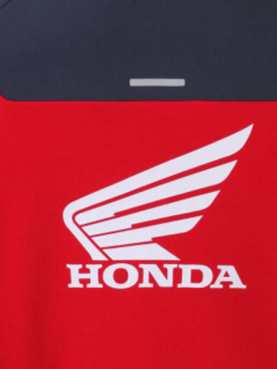 Honda Softshell Καλοκαιρινό Ανδρικό Μπουφάν Μηχανής Softshell Κόκκινο