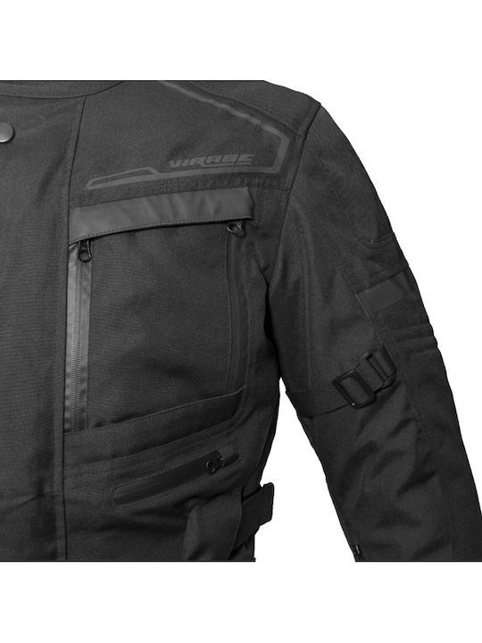 Virage Aspen Men's Motorcycle Jacket 4 Seasons Waterproof Black