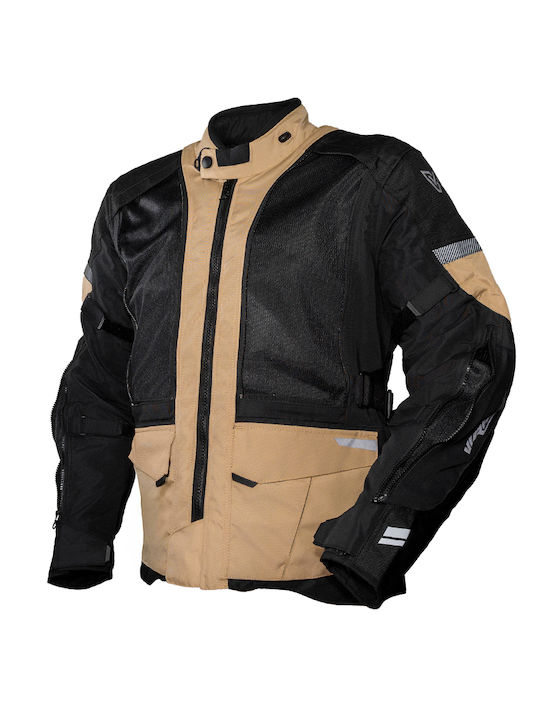 Virage Olympos 2 Men's Motorcycle Jacket 4 Seasons Waterproof Sand/Black
