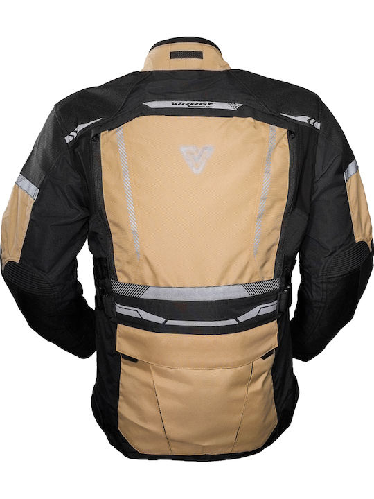 Virage Olympos 2 Men's Motorcycle Jacket 4 Seasons Waterproof Sand/Black