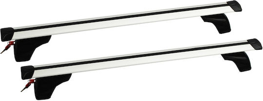 G3 G3 Autodachträger Aluminium 127cm für Audi A1 5D mit Dachträgerfüßen Silber