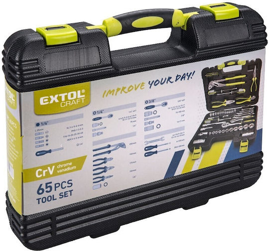 Extol Craft Valiza cu 64 Unelte