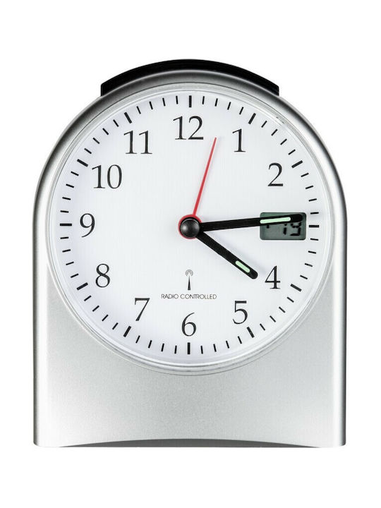 TFA TFA Tabletop Clock with Indicators Plastic with Alarm Clock & Radio Black