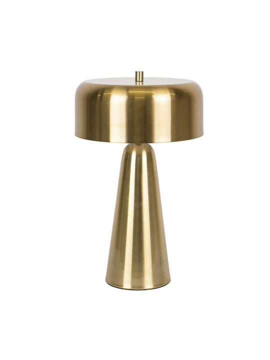 Metal Table Lamp for E14 Fitting with Gold Shade and Base