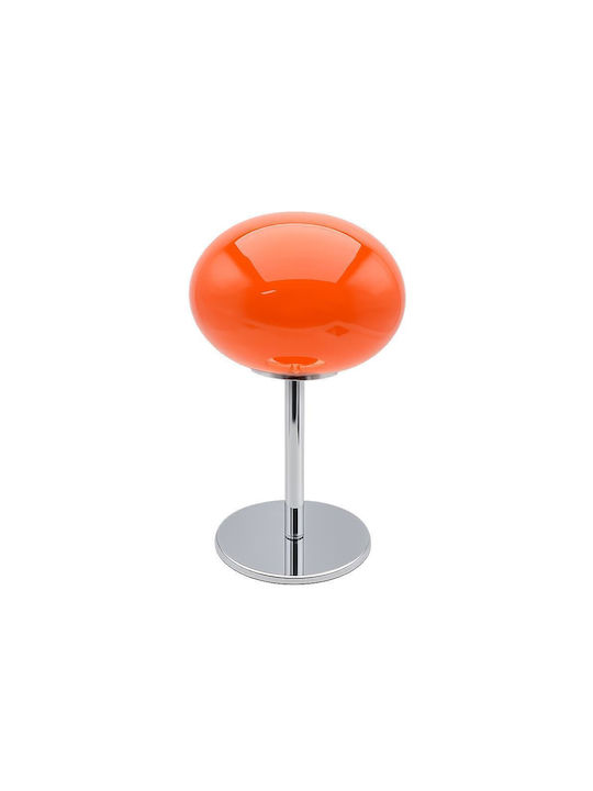 Next Metal Table Lamp LED with Orange Shade and Base