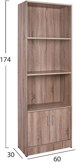 Βιβλιοθήκη Sonama Sonama 60x30x174εκ.