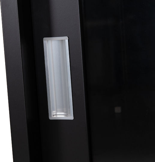 Βιβλιοθήκη Sider Μαύρη 90x40x185εκ.