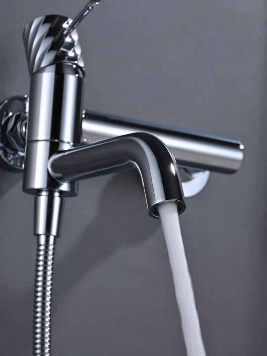 Imex Mixing Bathtub Faucet Complete Set Silver