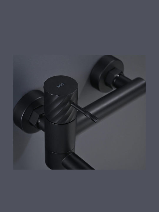 Imex Mixing Bathtub Faucet Complete Set Black
