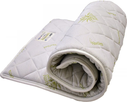 Sleepn'Life Memory Foam Mattress Topper Single Aloe Vera Impregnated 90x200x4cm