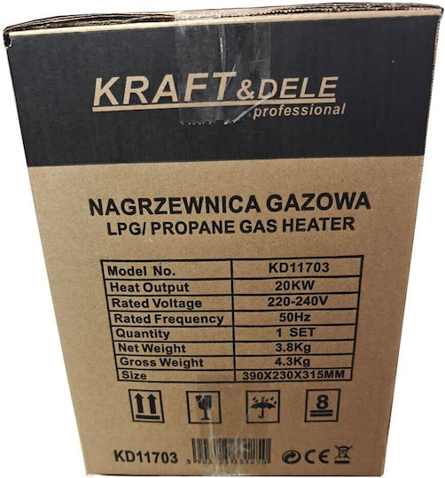Kraft & Dele Încălzitor Industrial de Gaz 20kW