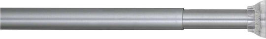 Sealskin Telescopic Straight Shower Curtain Rod Aluminium Silver Matt Ø20mm 155-255cm