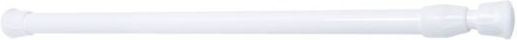Sidirela Telescopic Straight Shower Curtain Rod Aluminium White 90-169cm
