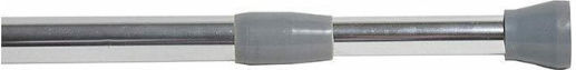 Frans Telescopic Straight Shower Curtain Rod Stainless Steel Silver 140-260cm