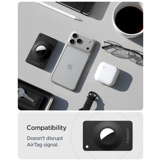 Spigen Airfit 2 Калъф за AirTag в Черен цвят