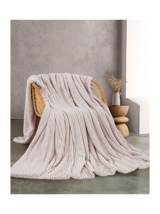 Rythmos Jollein Pătură Polar Fleece Superdublă 220x240 cm Mauve
