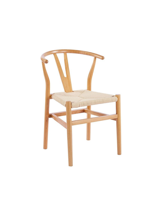 Lima-w Scaune Sala de mese Lemn Natural 2buc 56x55x76buc