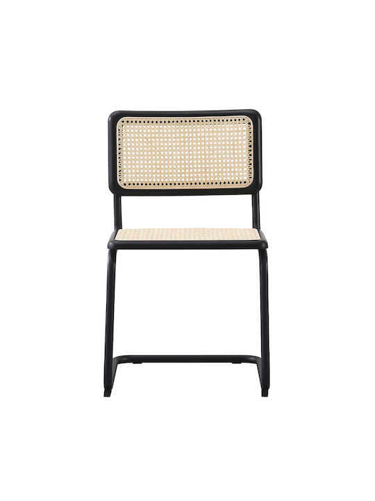Broyer Dining Chairs Metallic Black 2pcs 55x48x80cm