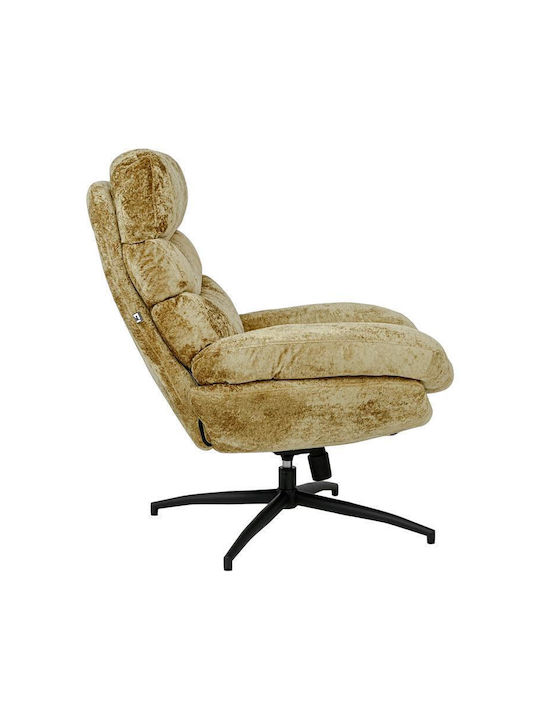 Fylliana Polstersessel mit Fußhocker Senfgelb 93x78x99cm