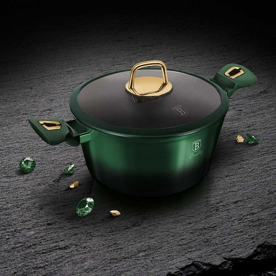Berlinger Haus Комплект Съдове За Готвене От Лят Алуминий Emerald Collection С Незалепващо Вътрешно Покритие 5 Съдове