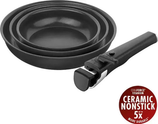 Zwilling J.A. Henckels Комплект Тигани от Алуминий с Керамично Покритие 3 Части