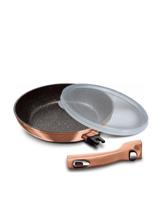 Berlinger Haus Cookware Set from Cast Aluminum Rose Gold with Stone Coating 3 Pieces