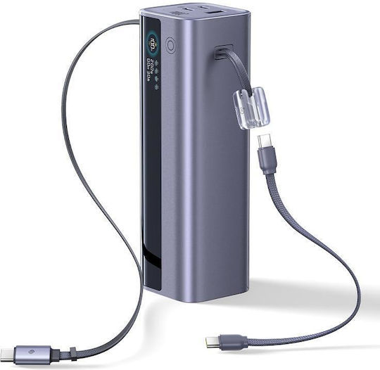 Baseus EnerGeek GR11 Baterie Externă 25000mAh 200W cu Port USB-A și Port USB-C Încărcare Rapidă Gri