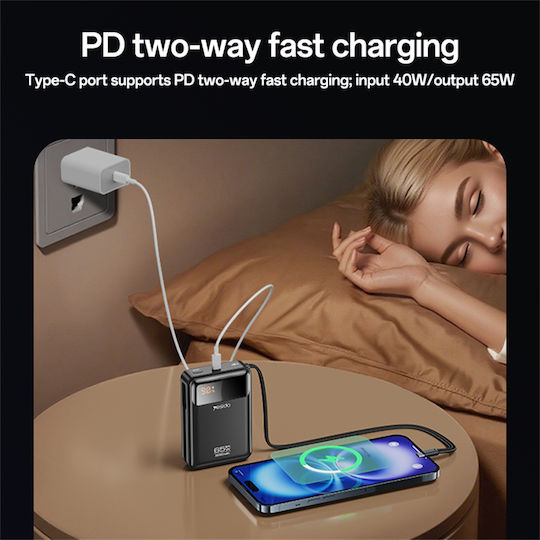 Yesido YP97 Baterie Externă 20000mAh 65W Cu Port USB-C Power Delivery Gri