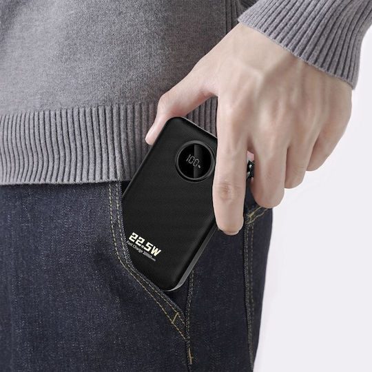 Dudao K14+ Power Bank 20000mAh 22.5W With USB-A Output Port And USB-C Output Port Quick Charge Black