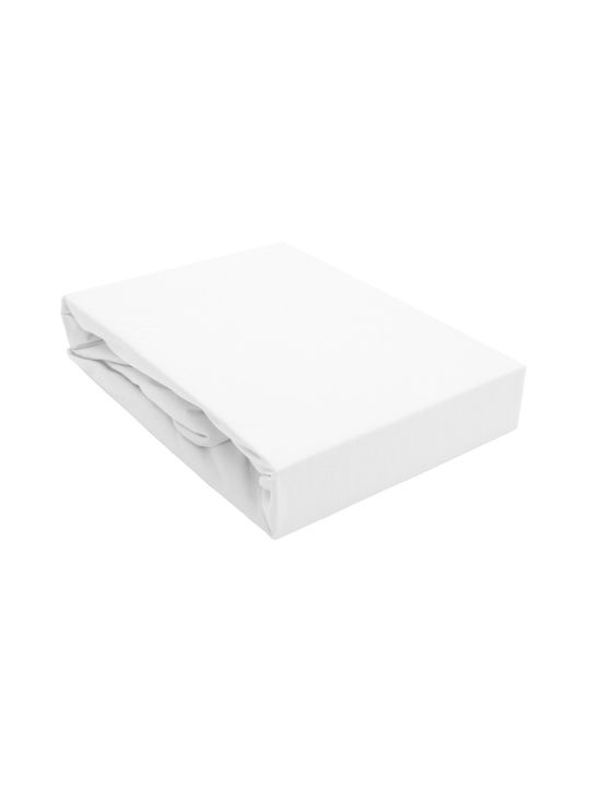Darymex Single Cotton Fitted Sheet White 70x140cm