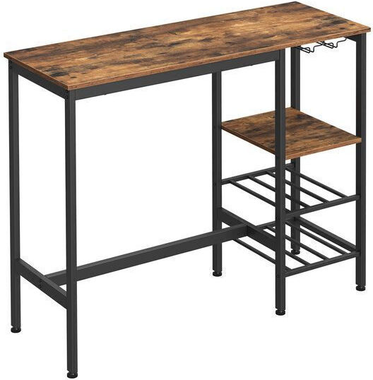 Rectangular Kitchen Rustic Brown 110x40x90εκ.
