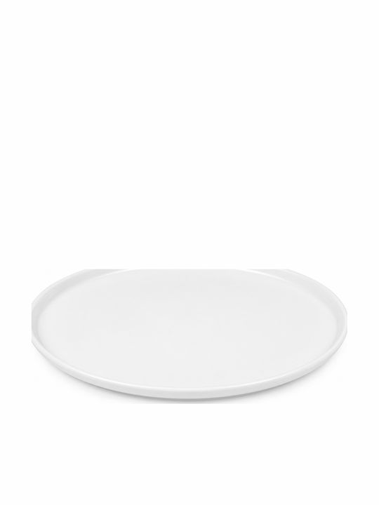 Bauscher Teller Untiefe Oval aus Porzellan Weiß 28x28cm