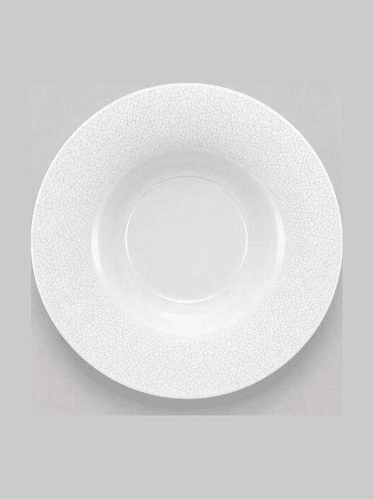 Bauscher Smart Placă Adâncă Din Porțelan Albă Cu Diametru 24cm