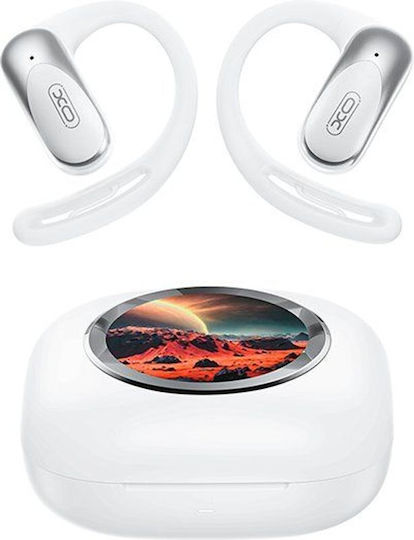 XO G47 Open Ear Bluetooth Handsfree Earphones with Sweat Resistance and Charging Case White