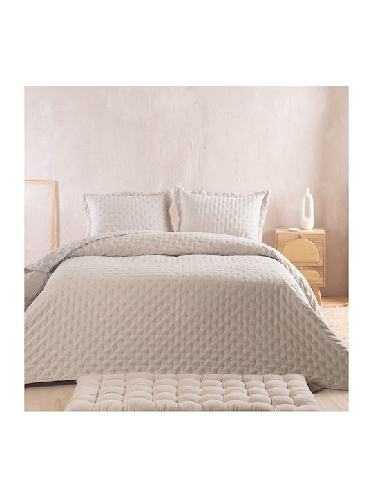 Rythmos Rythmos Tagesdecken Microsatin Beiges 160x240cm 2 Stück