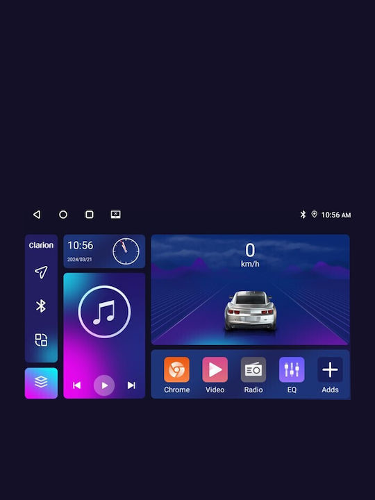 Clarion Auto-Audiosystem Für Ford Transit Kurier 2014 Bluetooth USB Eingebautes Wi-Fi GPS Apple CarPlay Android Auto
