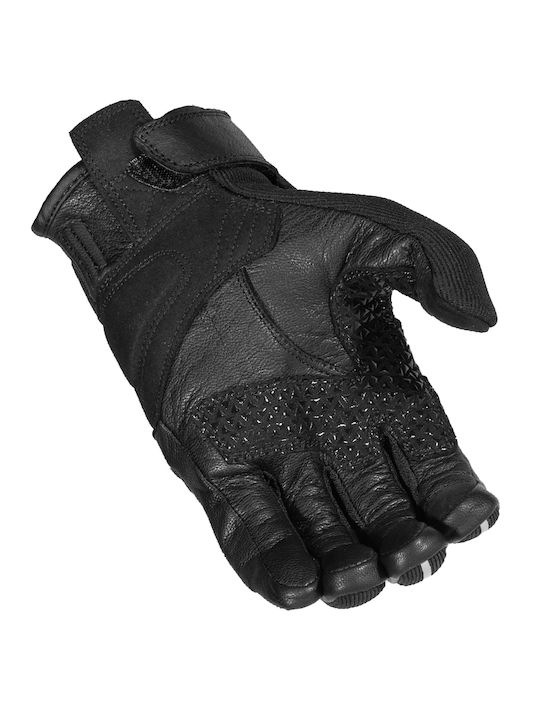 Virage Apex Summer Men's Motorcycle Gloves Leather Black/Grey