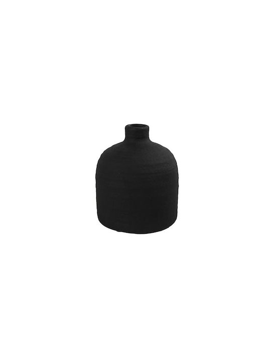 Black Ceramic Bottle Vase 15x17