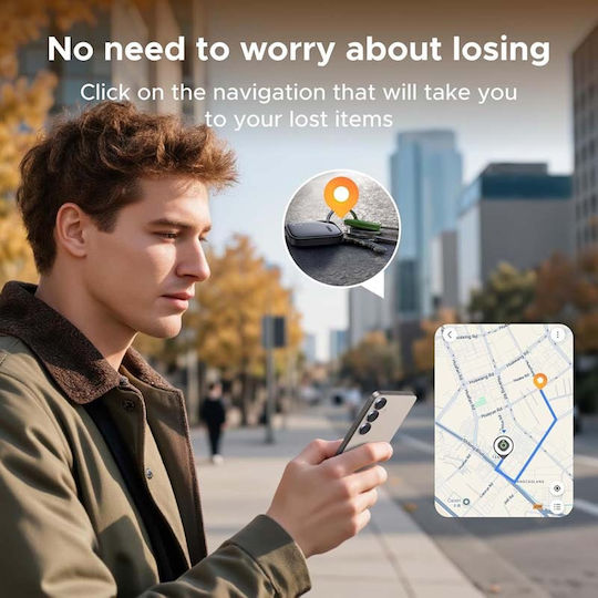 Ugreen SmartTag CM829 Samsung Find Gray with Smartphone Tracking