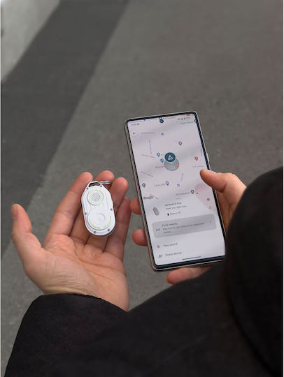 Rolling Square AirNotch Pro Съвместим С Apple Find My Бял