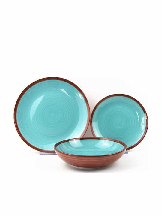 Heinner Sierra Blue Ceramic Dinnerware Set 18pcs