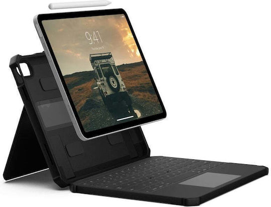 UAG Flip Cover with Keyboard in English UK Black (Ipad 10.9 10th Gen 11 A16)