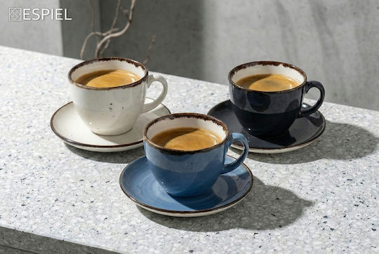 Espiel Terra Cup Cappuccino Porcelain Gray 220ml