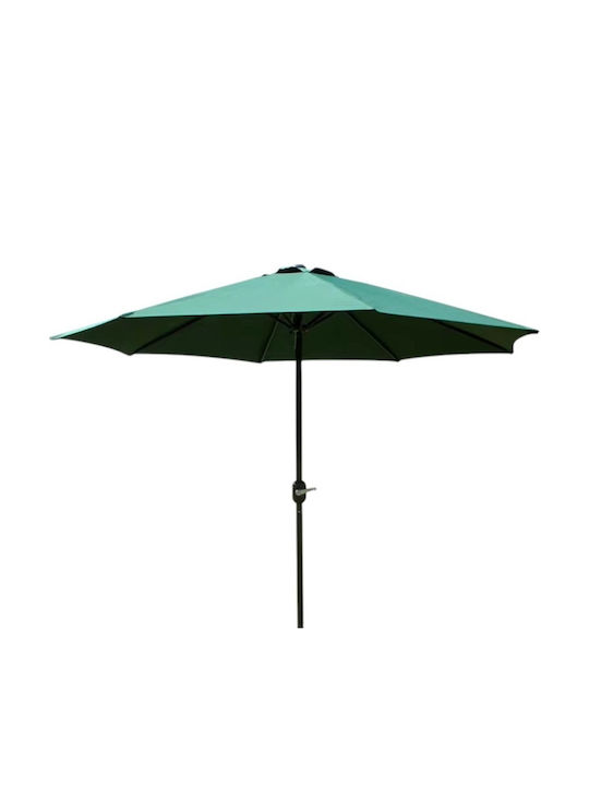 Garten & Terrassen Sonnenschirm Hängend Quadratisch Aluminium Grün mit Ständer 2.14x2.14m 585373