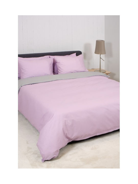 Biokarpet Bettbezug Home View Fliederton Lt Grau-Stücke Einzeln 165x245 cm