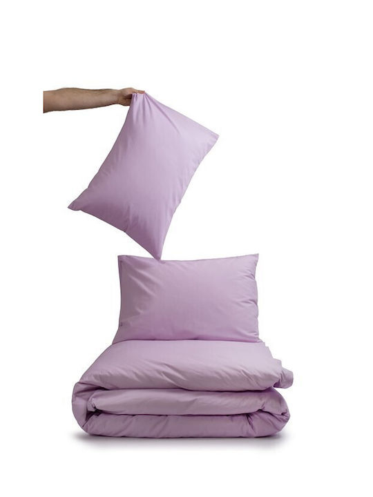 Biokarpet Bettbezug Home View Fliederton Lt Grau-Stücke Einzeln 165x245 cm