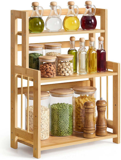 Songmics Ράφι Πάγκο 3 Επιπέδων natural Beige Ofs047y101 Songmics Ράφι Πάγκο 3 Επιπέδων natural Beige Ofs047y101